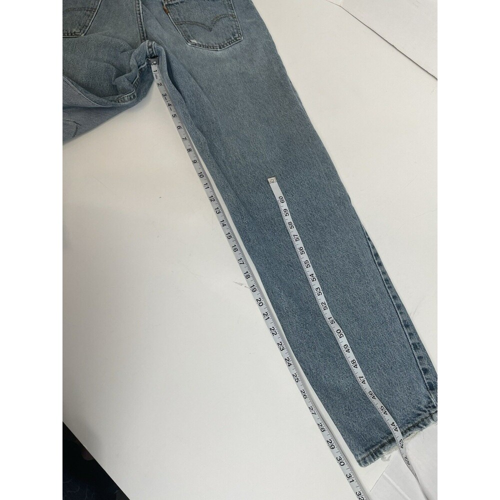 Vintage Levi’s 550 Orange Tab Jeans 34x32 Light Blue Relaxed Fit - Picture 9 of 11
